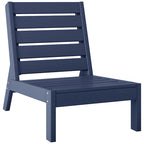 Polytrends Birchwood All Weather HDPE Outdoor Patio Deep Seating Modular Armless Chair