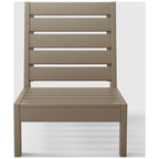 Polytrends Birchwood All Weather HDPE Outdoor Patio Deep Seating Modular Armless Chair