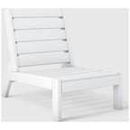 Polytrends Birchwood All Weather HDPE Outdoor Patio Deep Seating Modular Armless Chair