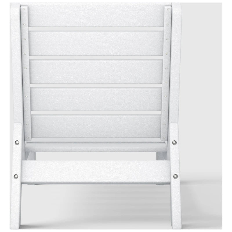 Polytrends Birchwood All Weather HDPE Outdoor Patio Deep Seating Modular Armless Chair