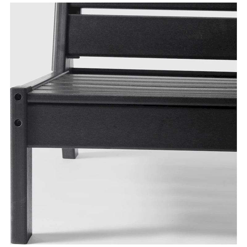 Polytrends Birchwood All Weather HDPE Outdoor Patio Deep Seating Modular Armless Chair