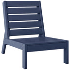 Polytrends Birchwood All Weather HDPE Outdoor Patio Deep Seating Modular Armless Chair