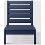 Polytrends Birchwood All Weather HDPE Outdoor Patio Deep Seating Modular Armless Chair