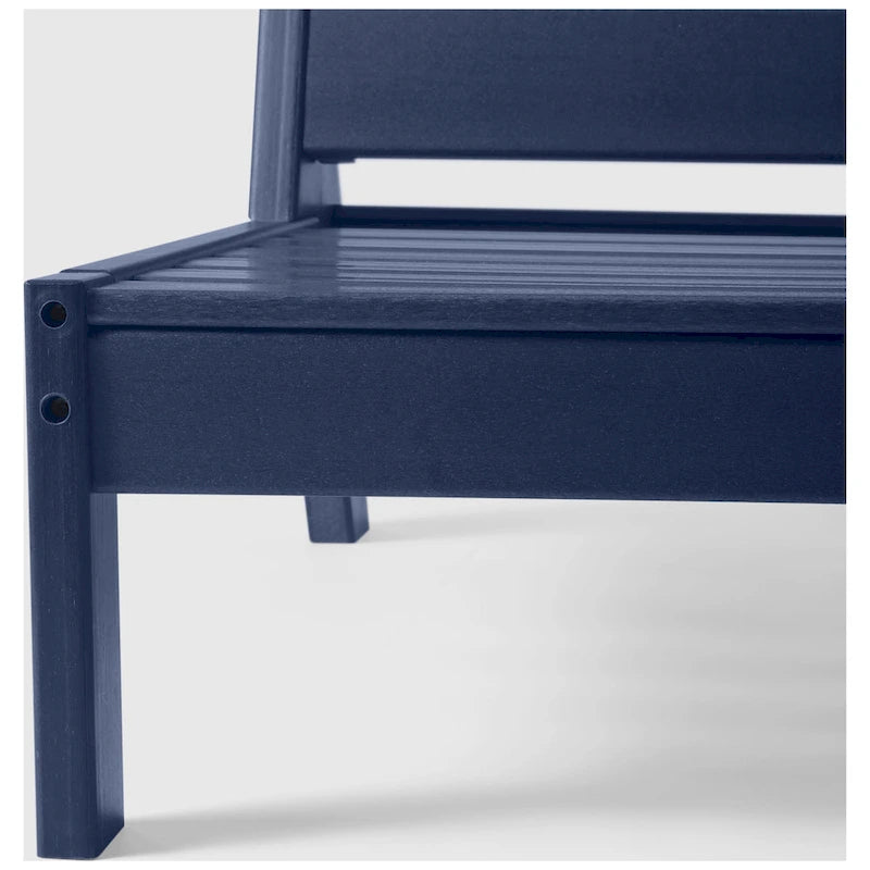 Polytrends Birchwood All Weather HDPE Outdoor Patio Deep Seating Modular Armless Chair