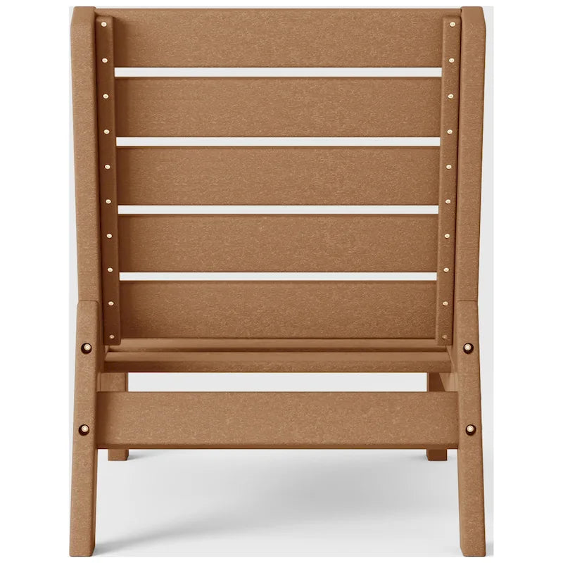 Polytrends Birchwood All Weather HDPE Outdoor Patio Deep Seating Modular Armless Chair