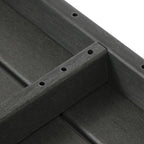 Polytrends Endless Patio Sectional 8-Piece Lounge Sofa Set with Gray Frame