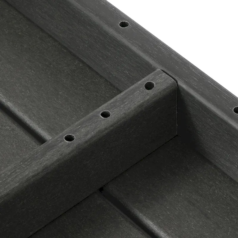 Polytrends Endless Patio Sectional 8-Piece Lounge Sofa Set with Gray Frame