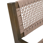 Christopher Knight Home Outdoor 5-Piece Acacia Wood Dining Sets with Rope Accent Chairs
