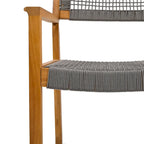Christopher Knight Home Outdoor 5-Piece Acacia Wood Dining Sets with Rope Accent Chairs