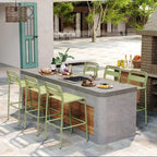 Christopher Knight Home Carmella Outdoor Metal Barstool (Set of 6)