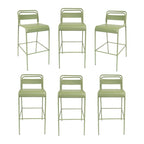Christopher Knight Home Carmella Outdoor Metal Barstool (Set of 6)