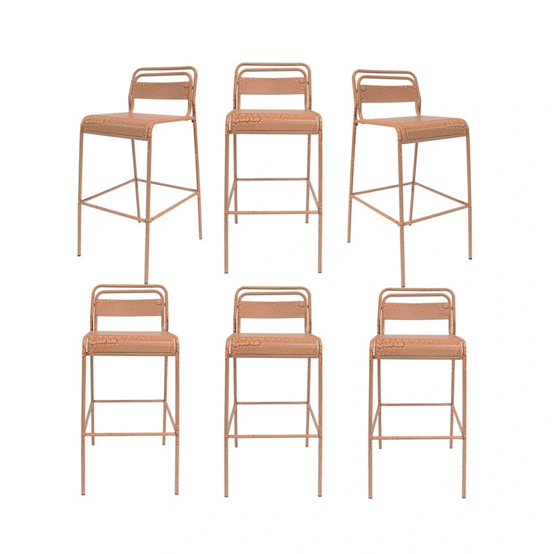 Christopher Knight Home Carmella Outdoor Metal Barstool (Set of 6)
