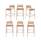 Christopher Knight Home Carmella Outdoor Metal Barstool (Set of 6)