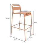 Christopher Knight Home Carmella Outdoor Metal Barstool (Set of 6)