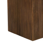 Christopher Knight Home - Mirod Indoor/Outdoor MGO Side Table with Faux Stone Top and Natural Wood Frame