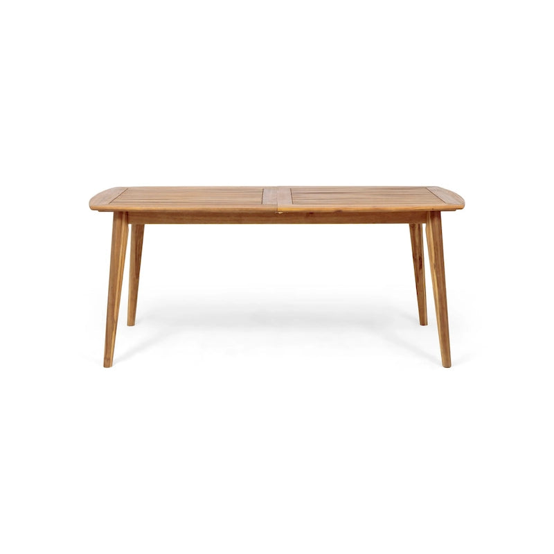 Christopher Knight Home - Emma Outdoor Wood and Resin 7 Piece Dining Set with Expandable Table