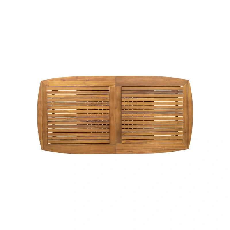 Christopher Knight Home - Emma Outdoor Wood and Resin 7 Piece Dining Set with Expandable Table