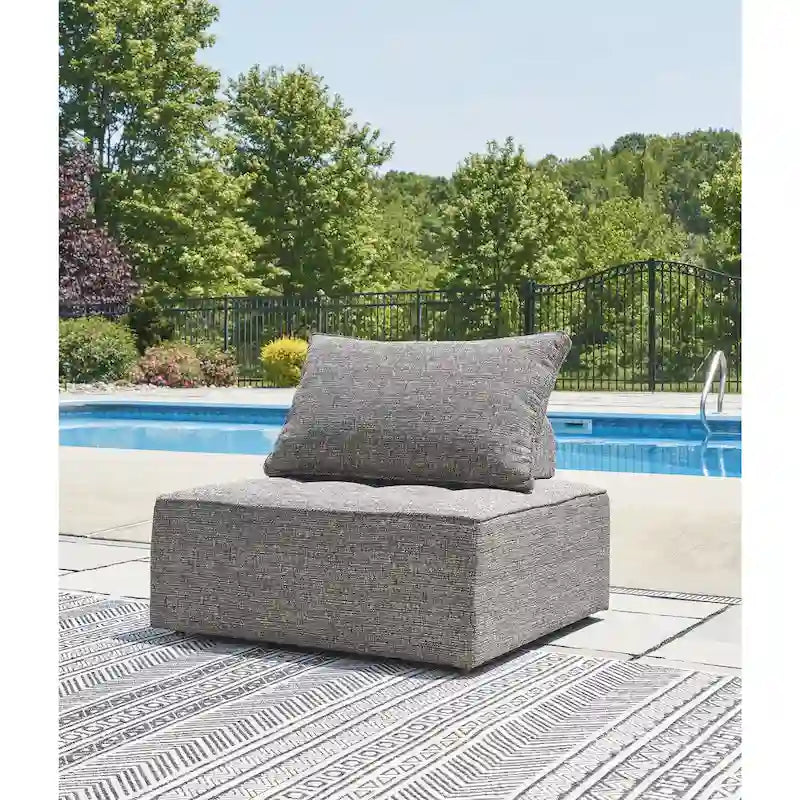 Signature Design by Ashley Bree Zee Gray 8-Piece Outdoor Modular Seating - 152 W x 114 D x 35 H