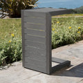Outdoor CAPE CORAL C-SHAPED TABLE GREY