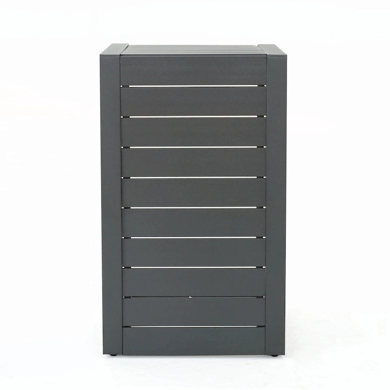 Outdoor CAPE CORAL C-SHAPED TABLE GREY