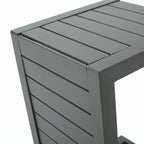 Outdoor CAPE CORAL C-SHAPED TABLE GREY