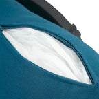 Roomfitters Outdoor Acacia Wood Wicker Club Chair with Cushions, Deep Seating Patio Furniture for Porch or Garden, Teal