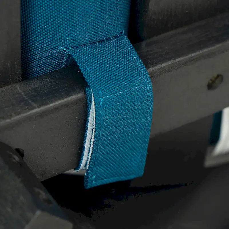 Roomfitters Outdoor Acacia Wood Wicker Club Chair with Cushions, Deep Seating Patio Furniture for Porch or Garden, Teal