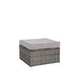 8 Piece Outdoor Patio Sofa Set, Sectional L- Shaped Patio Furniture Wicker Patio Conversation Set