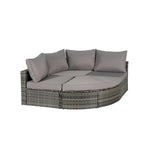 8 Piece Outdoor Patio Sofa Set, Sectional L- Shaped Patio Furniture Wicker Patio Conversation Set
