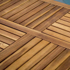 Outdoor 7 PIECE WOOD DINING SET,TEAK