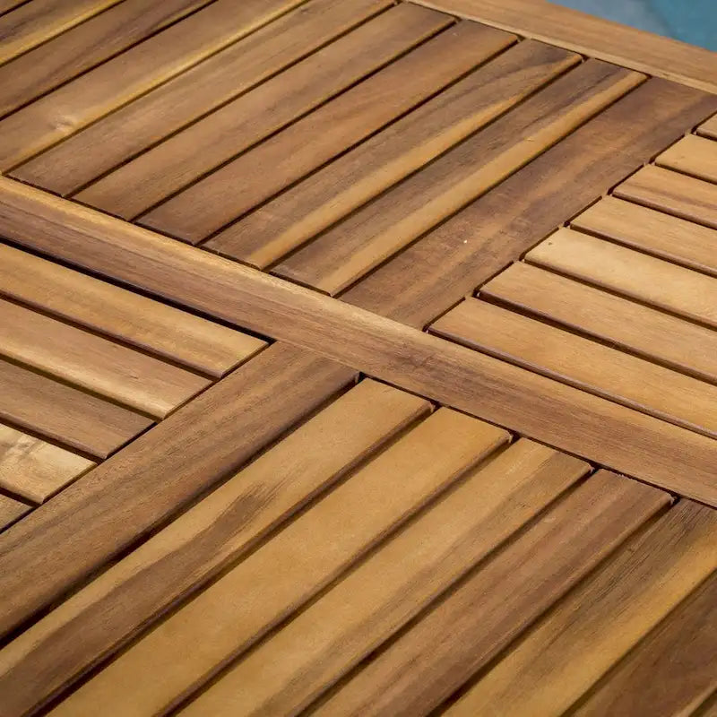 Outdoor 7 PIECE WOOD DINING SET,TEAK