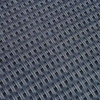 Loco Outdoor Side Table, Hourglass Shape, Round 20 Inch, Black Rattan