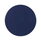 Kemo Outdoor End Table, Round 14 Inch, Cutout Design, Navy Blue Iron