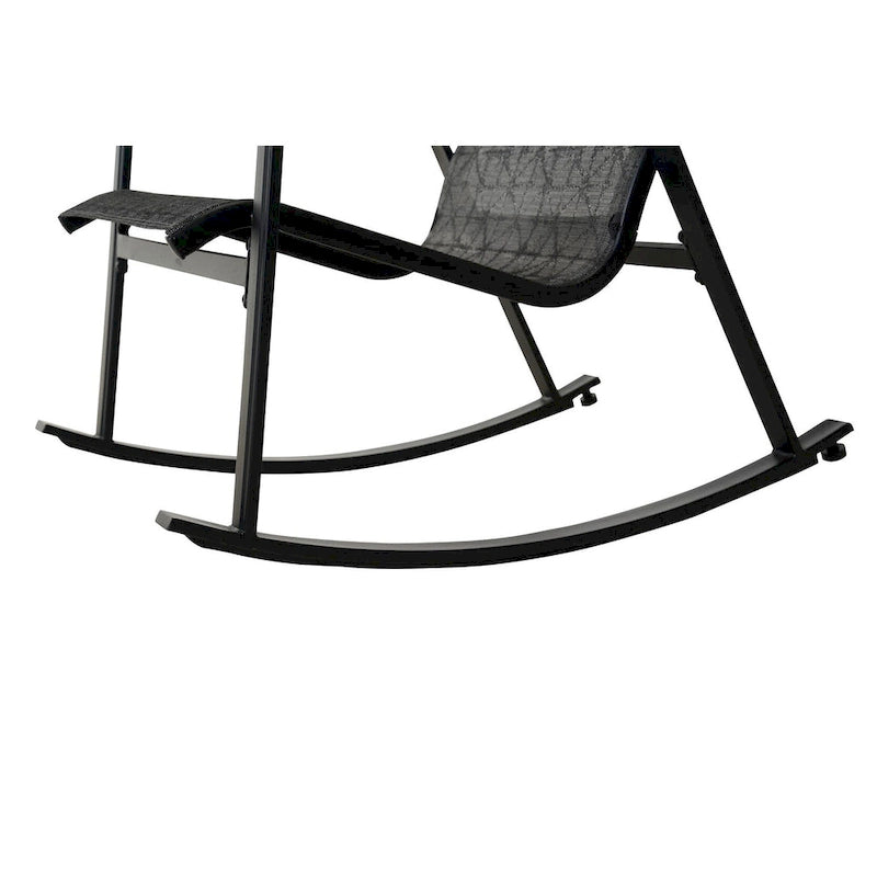 Metal Outdoor Rocking Chair, Steel Rocker Seating Outside for Front Porch, Garden, Patio, Backyard, 2PCS