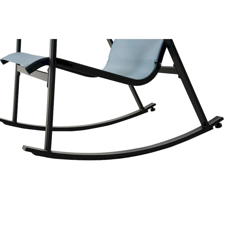 Metal Outdoor Rocking Chair, Steel Rocker Seating Outside for Front Porch, Garden, Patio, Backyard, 2PCS