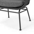 Wicker Patio Chair with Cushions (Set of 2)