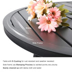 MAISON ARTS Metal Outdoor Patio Bistro Set 3 Pieces Dining Furniture