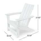Encino Outdoor Resin Adirondack Chair by Christopher Knight Home