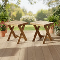 Eaglewood Acacia Wood Indoor/Outdoor Side Table by Christopher Knight Home