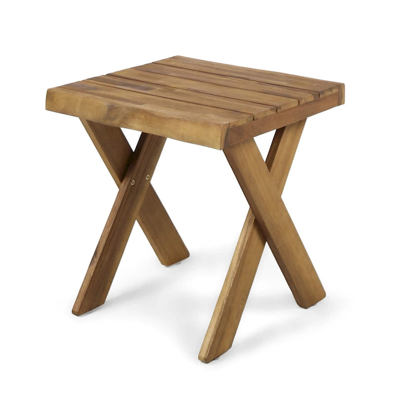 Eaglewood Acacia Wood Indoor/Outdoor Side Table by Christopher Knight Home
