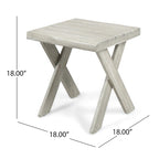 Eaglewood Acacia Wood Indoor/Outdoor Side Table by Christopher Knight Home