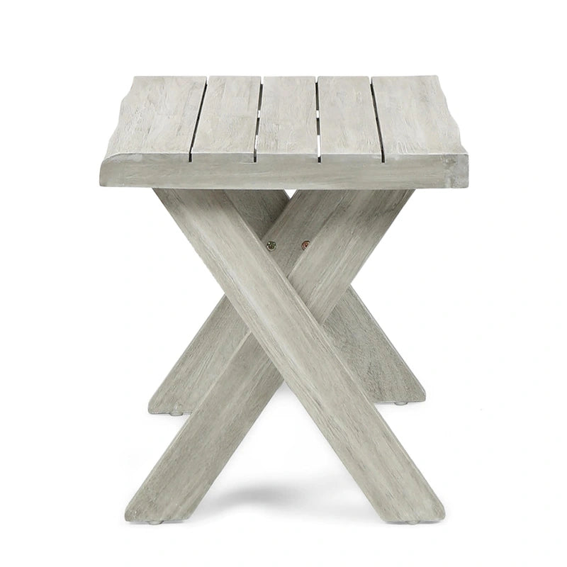 Eaglewood Acacia Wood Indoor/Outdoor Side Table by Christopher Knight Home