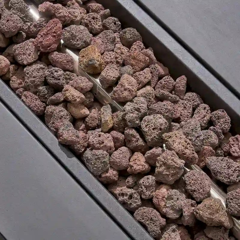 U-Shaped Outdoor Sectional Sofa Set 12-Piece with Fire Pit 8-Seater Acacia Wood