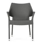 Christopher Knight Home Carroll Outdoor 5-Piece Acacia Wood and Wicker Dining Set