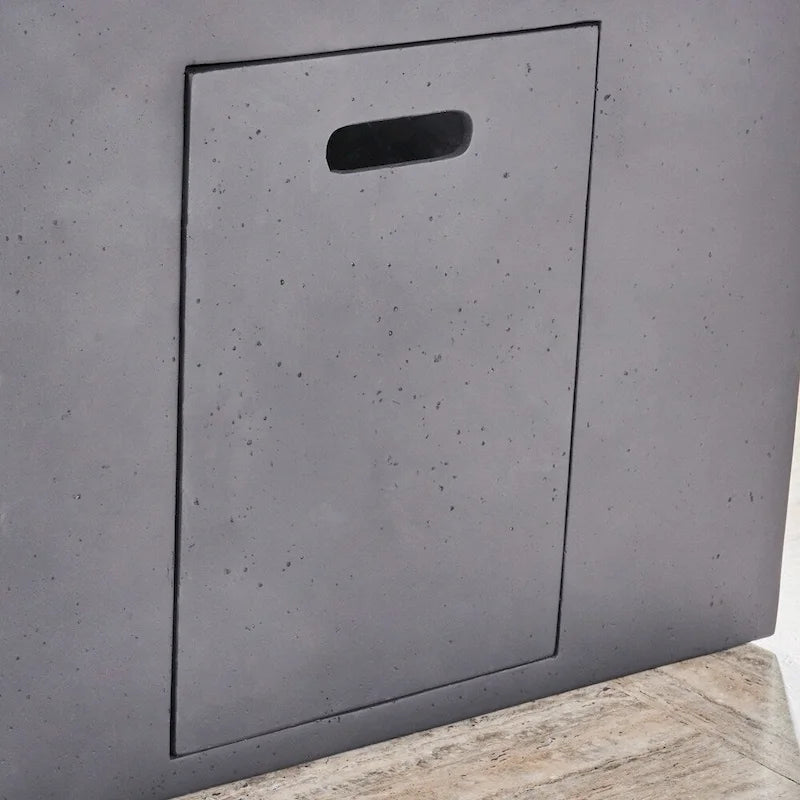 Hudson Outdoor 4 Piece Swivel Club Chair Set with Square Fire Pit by Christopher Knight Home