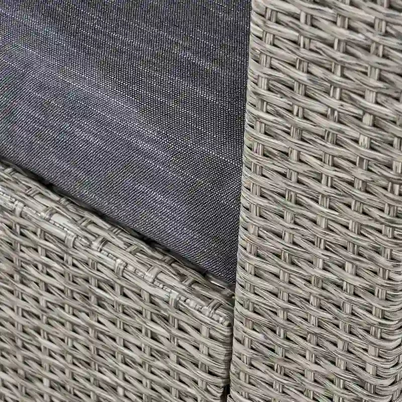 Hudson Outdoor 4 Piece Swivel Club Chair Set with Square Fire Pit by Christopher Knight Home