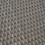 Boris Outdoor Modern 4 Seater Aluminum Dining Set with Faux Wood Table Top by Christopher Knight Home