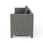 Puerta Outdoor (PE) Wicker 3 Seater Sofa by Christopher Knight Home