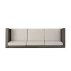 Puerta Outdoor (PE) Wicker 3 Seater Sofa by Christopher Knight Home
