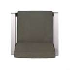 Aviara Outdoor Aluminum Club Chairs with Wicker-Topped Side Table by Christopher Knight Home